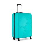 Safari Pentagon Trolley Bags for Travel, 55 cm Cabin Suitcase, 4 Wheel Cyan Small Luggage for Men and Women, Polypropylene Hard Side Cabin Bag