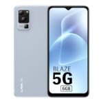 Lava Blaze 5G (Glass Blue, 6GB RAM, UFS 2.2 128GB Storage) | 5G Ready | 50MP AI Triple Camera