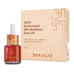 Ayuga 100% Kumkumadi Skin Radiance Face Oil With Saffron & Lotus Extracts For Dull Skin, Dark Spots & Pigmentation | Kumkumadi Tailam | 15 Ml