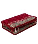 Kuber Industries Satin Jewellery Kit, Maroon