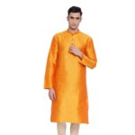 Sanwara Men's Art Silk Straight Kurta