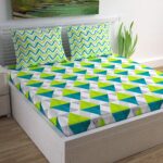 Divine Casa Cotton Geometric Print Mix N Match Bedsheet for Double Bed