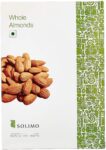 This product information is about almonds. It weighs 250g and is of premium quality. The almonds are packed using vacuum sealing to keep them fresh. They are packed in a clean facility that meets food safety standards. To maintain freshness, store the almonds in a cool and dry place in a container that seals tightly. After opening, it's best to refrigerate them. It's important to note that this product contains tree nuts, so be cautious if you have allergies. Additionally, it is packed in a facility that handles other nuts and dried fruits, so there may be occasional traces of those.