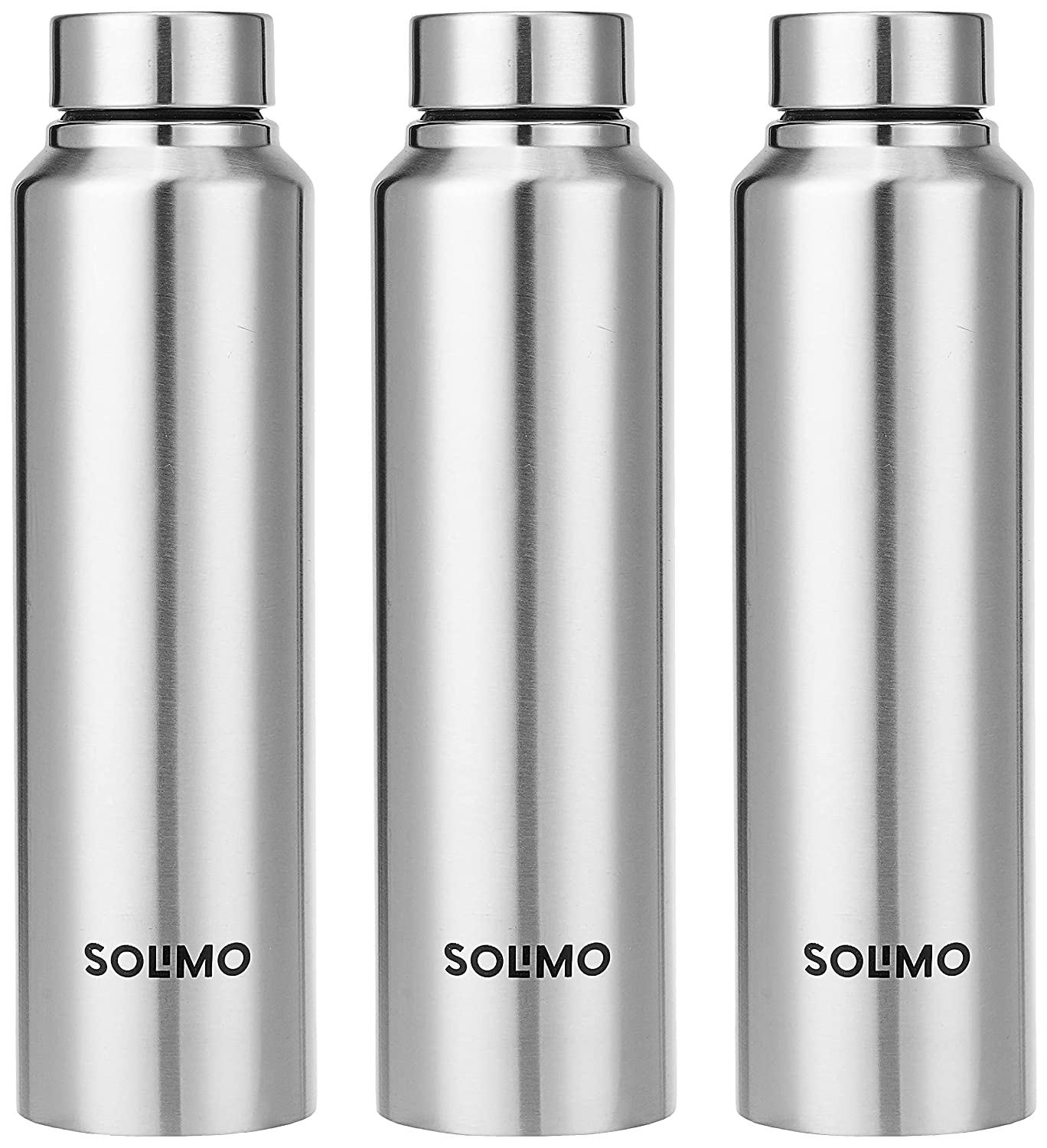 Amazon Brand - Solimo Slim Stainless Steel Water Bottle