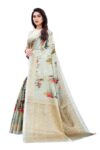 Yashika Women's Art Silk Printed Saree With Blouse piece